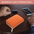 thumbnail image 5 of WRITWAA Women Card Holder Pouch Compact Caramel 1Pack 4.52X3.54X1.18in, 5 of 6