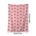 thumbnail image 3 of Sofa Blanket Bow Ties Flannel Blanket Office Air Conditioned Nap Blanket, 3 of 7