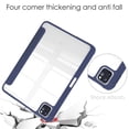 thumbnail image 4 of SaniMore Case for iPad Pro 11 2022/2021/2020/2018, iPad Air 5th/4th Generation/ipad 10.9" 2020, Auto Sleep/Wake Shock Resistant Pencil Holder Stand Transparent Slim Anti-fall Tablet Shell, Deep Blue, 4 of 8