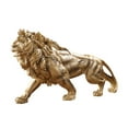 thumbnail image 3 of CoudarTitie Lion Statue Collection Decoration Resin Figurine for Fireplace Indoor Office, 3 of 9