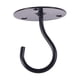 thumbnail image 1 of Black Overhead Hooks Lantern Hook Outdoor Use Elephant Trunk Shaped Hanging Supplies 1Pcs, 1 of 3