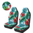 thumbnail image 3 of Uorisanigo High Back Front Car Seat Covers Universal Fit Washable Hawaiian Flower Leaves Bucket Seat Cover Protection for Cars SUV Truck, 2Pcs/Set, Cars Interior Accessories, 3 of 7