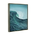 thumbnail image 3 of Stupell Industries Tsunami Wave Panting Nature Painting Gray Floater Framed Art Print Wall Art, 25 x 31, 3 of 9