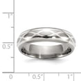thumbnail image 7 of Two-Tone Titanium Silver Ring Band Wedding Silver Tone, 7 of 7