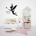 thumbnail image 2 of Fairytales Do Come True Quote - Cute Little Tinkerbell Silhouette - Peter Pan Disney Quotes Vinyl Wall Art Wall Decal Wall Sticker Home Decoration Design Kids Girls Room Wall Décor Size (10x10 inch), 2 of 3