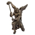 thumbnail image 1 of Figura de guerrero ángel hecha a mano, adorno de mesa para escritorio o dormitorio. Oro C, 1 of 9