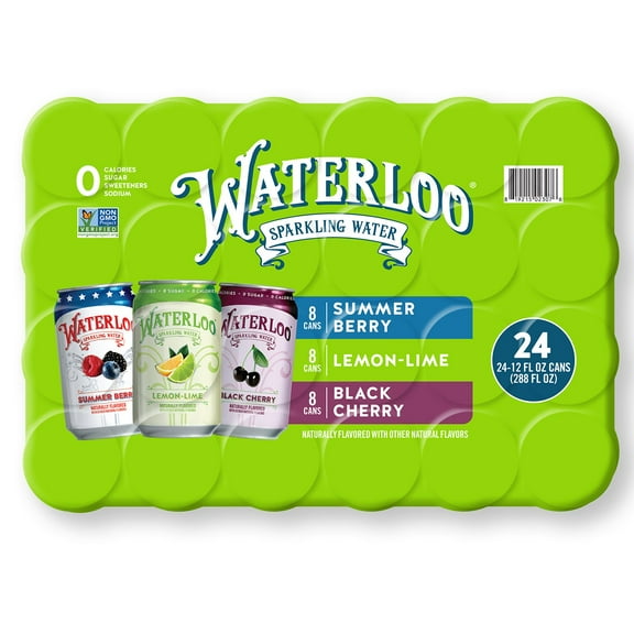 Waterloo Sparkling Water Variety Pack 12 fl. oz., 24 pk.