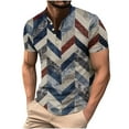 thumbnail image 2 of Njoeus Mens Golf Shirt Men Shirts Casual Men'S Fashion Henley T-Shirts Casual Short Sleeve Shirts For Men Color Block Graphic Tee Shirt S-5Xl（Available In Big & Tall) Athletic Tee Shirt For Men On Cle, 2 of 5