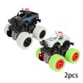 thumbnail image 2 of Godderr 2PCS Toddler Kids Motorcycle Toys 4wd Dual Inertia Toy Car Stunt Toys Car Vehicles Beach Motorcycle Police Car Birthday Party Supplies for Boys and Girls, 2 of 7