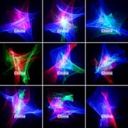 Chims DJ Mini Party Lights RGB Aurora Laser Projector Light Show Remote Control Music Activated Portable Festival Birthday Party Dance Holiday Camping Christmas Decoration