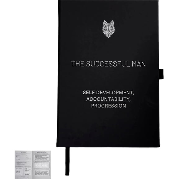 Success Journal for Men,Guided Daily Planner for Self Development,Goal Setting Accountability Notebook for Discipline,Personal Growth & Achievement