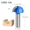 thumbnail image 3 of Multi-Purpose Router Bit for Wood Engraving, Durable Cemented Carbide, Smooth Operation for Complex 1/2'' Shank, 3 of 3
