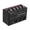 thumbnail image 2 of Yeacher Mini Stereo Audio Mixer with 4-Channel RCA Inputs Separate Controls Full Metal Shell, 2 of 6