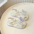 thumbnail image 5 of Otqutp Wedding Shoes for Toddler Girls Summer Fashion Rhinestone Butterfly Soft Bottom Baotou Princess Sandals Comfortable Non Slip Beach Shoes, 5 of 9