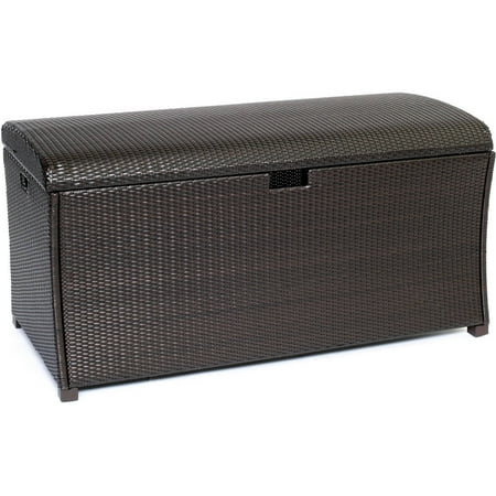 Hanover Outdoor Large Resin Deck Box for Outdoor Storage