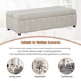 thumbnail image 5 of Euroco 63" Folding Ottoman Sleeper Bed with Mattress Convertible Guest Bed, Gray, 5 of 8