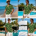 thumbnail image 4 of Xixirimido Jamaican Flag Camouflage Print Matching Couple Outfits His and Hers Set Men's Button Down Shirt & Women's Sleeveless Midi Dress Summer Casual Beach Vacation Clothes, 2XL, 4 of 7