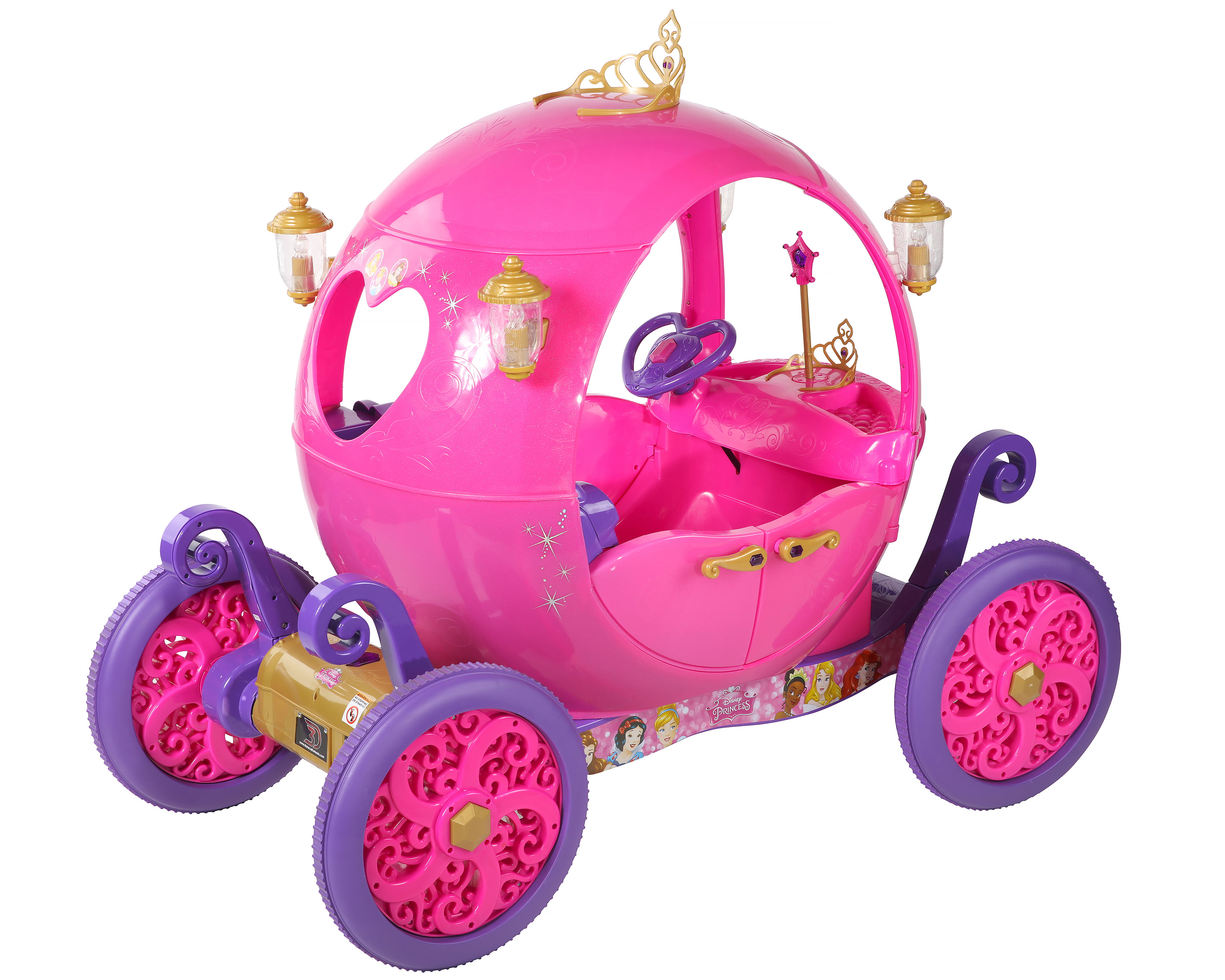Girls Princess Ride On Carriage Battery Powered Toddler Kids Pink Motor Car Fun