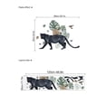 thumbnail image 3 of Adhesivo de pared con diseño de pantera negra con forma de animal realista, 30 x 120 cm, PVC, 3 of 3