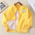 thumbnail image 2 of Hrsba Kids Windbreaker Mixed Print Zip Front Long Sleeve Loose Casual Outerwear Windbreaker, 2 of 6