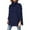 Dark Blue, variant on XFLWAM Women's Turtleneck Oversized Sweaters Fall Long Batwing Sleeve Spilt Hem Tunic Pullover Sweater Knit Tops Beige XXL