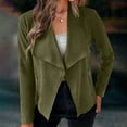 thumbnail image 4 of LYXSSBYX Fall Jackets for Women Women's Long-Sleeved Cardigan Jacket Jacket Sleeveless Hooded Casual Coat/Jacket, 4 of 8