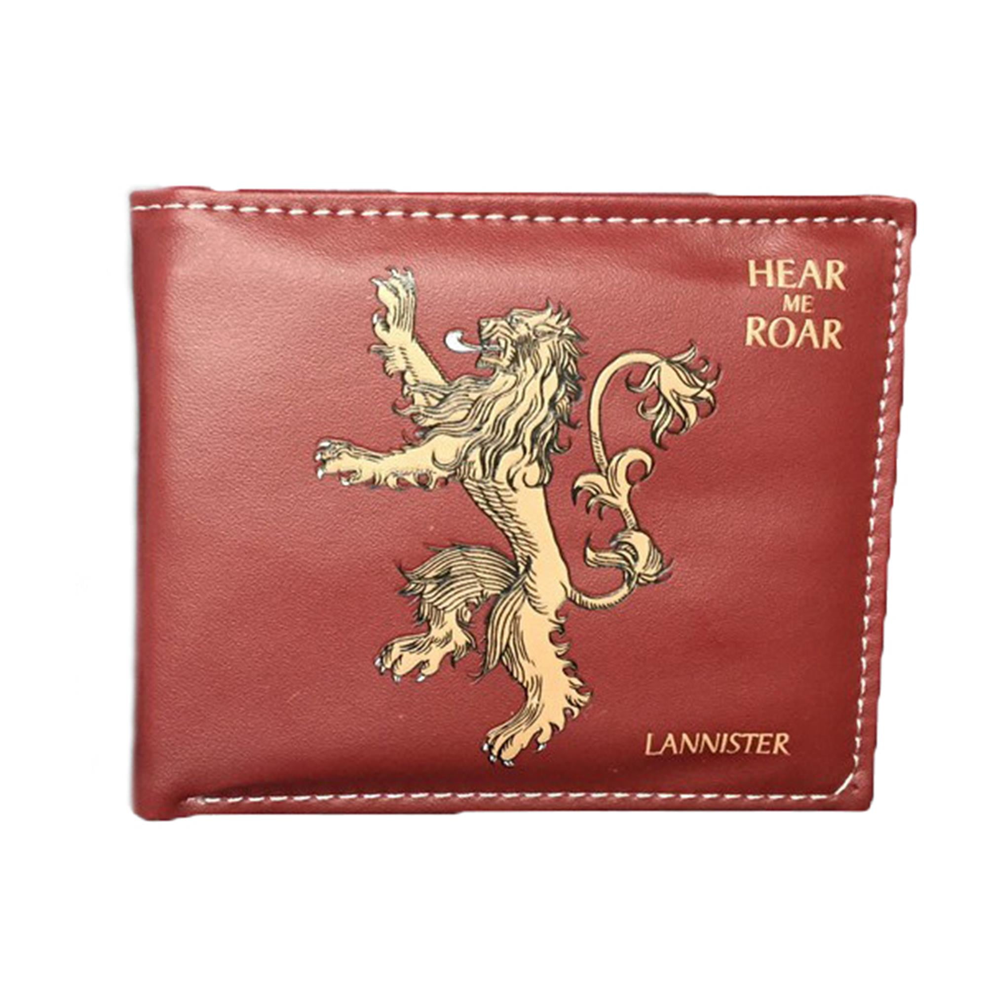 Game of Thrones House Lannister Hear Me Roar Leather Slim Wallet Card Coin Gift 