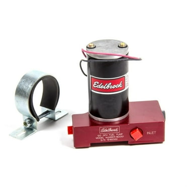 Edelbrock Fuel Pump Electric Quiet-Flo Carbureted 120GPH 3/8In In 3/8In Out 120 GPH Red