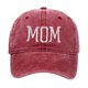 thumbnail image 2 of Sombrero de Béisbol Bordado Yinane para Mamá Rojo, 2 of 5