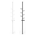 thumbnail image 5 of Lisonu Adjustable Tension Rod Organizer, Floor to Ceiling Laundry Drying Rack with 4 Rotating Hooks, DIY Coat Hanger & Storage Pole for Bedroom or Balcony, Black, 5 of 11