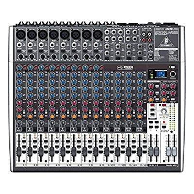 Behringer Xenyx X2222USB Premium 22-Input 2/2-Bus Mixer with XENYX Mic Preamps & Compressors