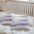 thumbnail image 6 of Purple Grey Ombre Throw Pillow Covers 18x18 Inch Set of 2, Abstract Art Oil Painting Modern Waterproof Outdoor Pillow Covers, Decorative Cushion Pillowcases for Couch, Sofa, Bed, Garden, Patio, 6 of 9