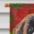 thumbnail image 3 of SC9422CHF 28 x 40 Po. Drapeau de Maison de Noël en Toile Flocons de Neige Rouges et Verts Saint Bernard, 3 of 4