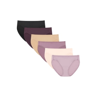 Hanes Womens Underwear Bikini, 6-Pack, Comfort Flex Fit Breathable Mesh Bikini Panty CF42MA
