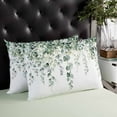thumbnail image 4 of Retro Eucalyptus Leaves Throw Pillow Covers, Rustic Pastoral Botanical Soft Breathable Pillow Cases with Invisible Zipper for Sleeping, Queen Size Pillowcases for Couch Bed Sofa Chair 20x30 Inches, 4 of 6
