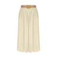 thumbnail image 1 of Jupes à Taille Élastique pour Femmes Jupe Décontractée Évasée Longueur Cheville en Polyester Longueur Régulière 1 Pce, 1 of 8