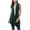 Army Green, variant on Fleece Jacket Women Women's Front Draped Cardigan Vest Hem Asymmetric Open Sleeveless Jackets Women Coat Wine M