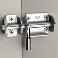 thumbnail image 6 of Heavy Duty Door Lock Small Solid Sliding Bolts Latches Hasp Stainless Steel Door Lock Buckle for Wood Fence Interior Door, 6 of 17