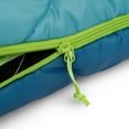 thumbnail image 5 of Firefly! Outdoor Gear Kid's Mummy Sleeping Bag - Blue/Green (youth size 70" x 30"), 5 of 10