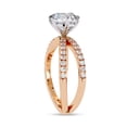 thumbnail image 3 of IGI Certified Lab Grown Diamond Engagement Ring | Center 8mm Round Cut Split Shank Solitaire Wedding Anniversary Rings For Women In 14k Solid Rose Gold | F-G, VS-SI Quality (2.25 Ctw) Ring Size-9, 3 of 4