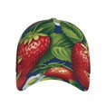thumbnail image 2 of Balery Baseball Cap Adjustable Size for Running Workouts and Outdoor Activities All Seasons Dad Hat(Strawberry2), 2 of 8