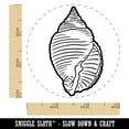 thumbnail image 2 of Nutmeg Shell Seashell Beach Self-Inking Rubber Stamp Ink Stamper - Red Ink - Small 3/4 Inch, 2 of 7