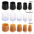 thumbnail image 3 of 1 pair New Non-slip Shoes Accessories Shockproof Silencer Heel Protector Antislip High Heeler Heel Stoppers Round Shape TRANSPARENT XS, 3 of 8