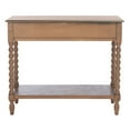 thumbnail image 7 of SAFAVIEH Athena French 2-Drawer Brown Wood Rectangle Console Table (35.5 in. W x 13 in. D x 29.5 in. H), 7 of 7