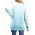 thumbnail image 5 of Generic Women's Colorblock T-Shirts Long Sleeve Fashion Round Neck Casual Top Fall Winter Soft Lightweight Pullover Tops, 5 of 6
