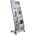 thumbnail image 1 of MIYOLU 6-Tier Floor-Standing Magazine Rack with Wheels – Perfect Brochure Display Stand for Exhibitions, Offices, and Information Hubs, 1 of 7