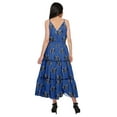 thumbnail image 4 of Moomaya Cotton V Neck Sleeveless Long maxi Dress Spaghetti Strap Casual Clothing, 4 of 6