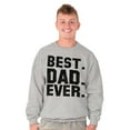 thumbnail image 5 of Best Dad Ever Worlds Coolest Father Men's Crewneck Sweatshirt Brisco Brands S, 5 of 6