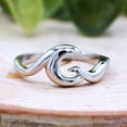 thumbnail image 6 of SS DESIGNS Sterling Silver Waves Ring Nautical Tide Band, Ocean Waves Design, 925 Silver Band, Comfortable Lightweight Beach Jewelry Accessory, 6 of 7