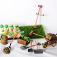 thumbnail image 2 of HEVIRGO 1 Set Dollhouse Miniatures High Simulation Best Gift Plastic Mini Farm Tool Shovel Rake for Micro-landscape Scene, 2 of 10
